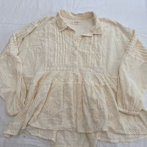 Lucky Brand Cream Women's Top